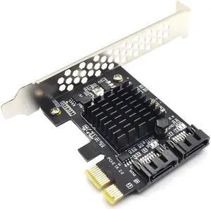 QINDIAN Add On Card Controller SATA 3 PCIE SATA3 PCIE/PCI-E SATA Card/Expansion/Multiplier PCI Express SATA Marvell 88SE9125