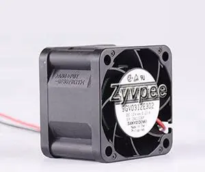 38mm 9GV0312E302 12V 0.21A 2 Wires 4CM High revolution Cooling Fan