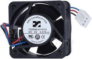 authentic for FD0540-A1151D DC 5V 0.27A 40x40x20mm 3-wire Server Square Fan