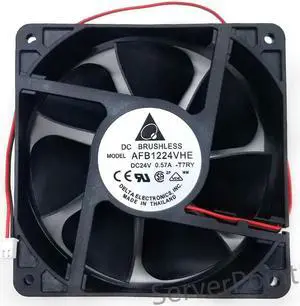 AFB1224VHE 12cm 12038 120*120*38mm DC 24V 0.57A 2-wire Inverter Cooling Fan
