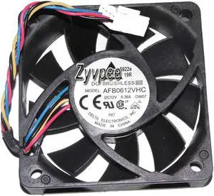 60MM CPU Cooling 6015 Zyvpee AFB0612VHC 12V 0.36A 4 Wires 4 Pins Case Fan 60*15mm