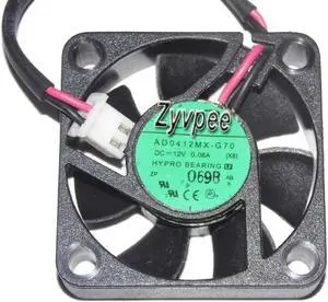 adds 40mm AD0412MX-G70 12V 0.08A 2 wires 2 pins 4cm cooling fan