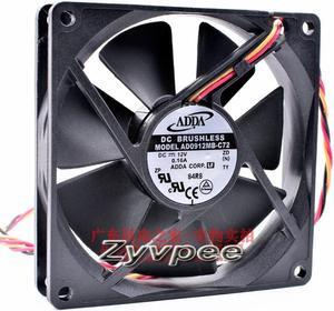 Delta AD0912MB-C72 90*20MM DC 12V 0.16A 3 wires 3 pins 9cm case fan cpu cooler