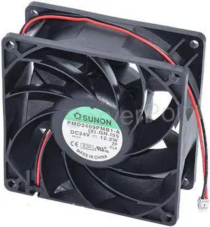 For SUNON PMD2409PMB1-A DC24V 12.2W 2-Pin Case Power Inverter Fan