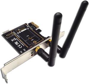 M.2 NGFF Key A A+E to Mini PCI-E Adapter Wireless WiFi Bluetooth Network Card Converter PCI-Express 1X M2 NGFF Support 2230 2242