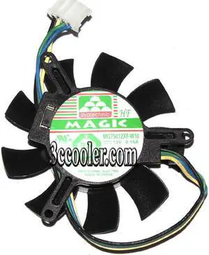 magic MGT5012XF-W10 12V 0.19A 4 wires 4 pins vga fan