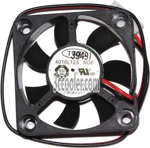 T&T 4010 4010L12S ND6 12V 0.16A 2 Wires 2 Pins 4CM Case fan,axial fan