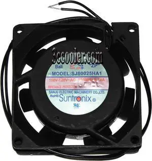 SANJUN 8025 SJ8025HA1 110V~120V 0.14/0.12A 2 Wires AC square Cooling fan