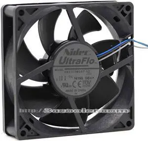 NIDEC UltraFlo 9cm U92T12MGB7-52 12V 0.18A 3 Wires Hydraulic Bearing Projector Cooling fan