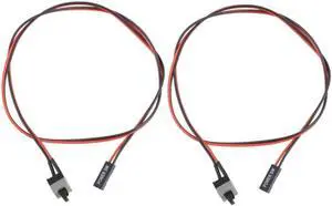 2 Pack 2 Pin SW PC Power Cable on/Off Push Button ATX Computer Switch Wire 45cm