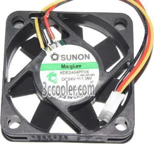 SUNON 4010 40*10mm KDE2404PFVX 11.MS.AR.GN 24V 1.9W 3 Wires 3 Pins Case fan 4CM mini cooler