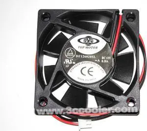 DF126020SL 12V 0.18A 2 Wires 2 Pins Connector DC square Cooling fan