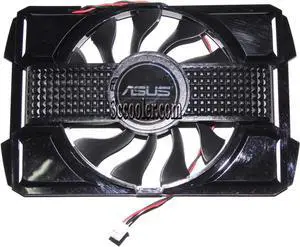 EVERFLOW R128015SM 12V 0.25A 2 wires 2 pins Black bracket vga fan graphics card cooler