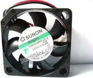 Original SUNON GM0503PEV2-8 3006 3CM 5V 0.4W Maglev DC Fan with 2 Wires 2Pins Connector