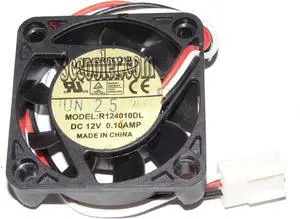 EVERFLOW 4010 R124010DL 12V 0.1A 3 Wires 3 Pins connector Square DC Fan