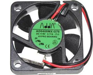 ADDA 40*10MM 4CM AD0405MX-G70 (TJ) DC 5V 0.11A 2 Wires 2 pins Hypro Bearing Micro case fan