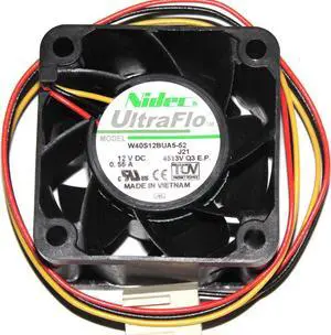 Nidec 40*28mm W40S12BUA5-52 12V 0.55A 3 wires 3 pins case fan