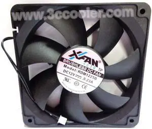Original XINRUILIAN RDM1225B 12V 0.23A 12CM 12025 2 Wires 2 Pins Connector 2 Wires 2 Pins Case Fan