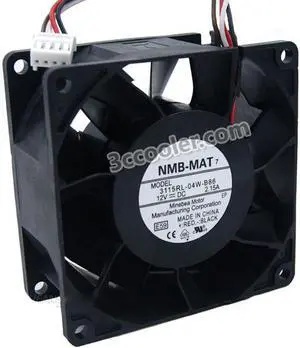 Original NMB 3115RL-04W-B86 12V 2.15A 8 CM 8038 4 Wires 4 Pins server Fan