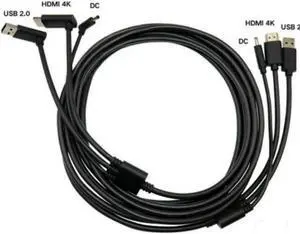 For HTC Vive 3-in-1 Accessories Replacement Cable HDMI 5M, USB, Power VR games