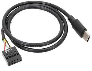 USB Type C to 9Pin USB Cable for Computer Motherboard to USBC Secondary Screen PC LCD Screen 9Pin USB Cable Adapter