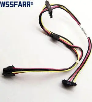 Hard drive optical drive adapter cable 6-pin to 2 SATA For notebook optical drive power supply cable 909032-001