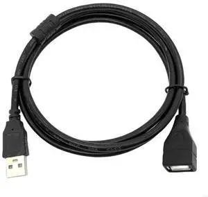 200cm USB 2.0 A Male To Female Fast Speed Data Sync Charger Extension Cable Cord Black Data Cables for laptop PC