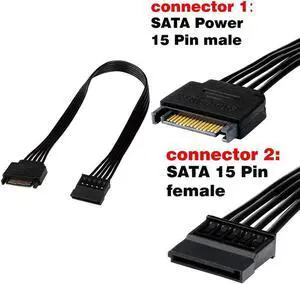 FOR SATA Power Extension Cable,15 Pin SATA Male To Female Ext Power Cable Adapter For Hard Drive Disk HDD,SSD,30CM FOR SATA Power Extension Cable,15 Pin SATA Male To Female Ext Power Cable Adapter For Hard Drive Disk HDD,SSD,30CM