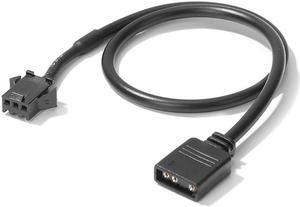 30cm Motherboard RGB Adapter Conversion Cable 5V 3Pin/12V 4Pin RGB Led Strip Light for PC Computer LED Light Strip Line(3P male)