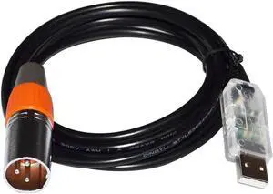 FT232RL USB TO XLR 3PIN MALE ADAPTER CONVERTER RS485 SERIAL CABLE FOR MARANI AUDIO PROCESSING DEVICE DPA-A DPA240P DPA260P (Color A) Cable length:1M