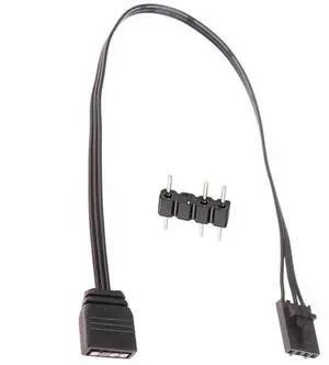 For 4PIN RGB to Standard ARGB 3-Pin 5V Adapter Connector RGB Cable 25cm