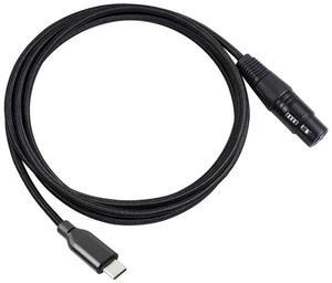 For USB Type C To XLR Adapter Type C Male To 3 Pin XLR Female Microphone Cable Connector Computer Audio Data Cable 3 Meters