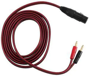 For XLR to Speaker Cable,XLR 3 Pin Female to Dual Plugs Audio Cable, Gold-Plated 4mm Plug to XLR3 Pro HiFi