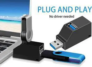 USB 3.0 HUB Extender Adapter, USB Hub to USB 3.0 Hub with 2USB2.0 Port for MacBook, Mac Pro/Mini, iMac, Ps4, Surface Pro, XPS, PC, Flash Drive, Samsung More