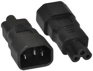 For PDU C14 to C5, IEC320 C13/C14 to C5/C6 Kettle Lead to PC Laptop Power Supply Cable Adapter
