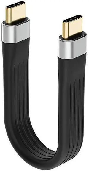 For 4K USB-C 3.1 Gen 2 Cable 10G Emark Chip Short Type C USB-C to USB-C Video Sync Charger Cable PD 60W 4K Video