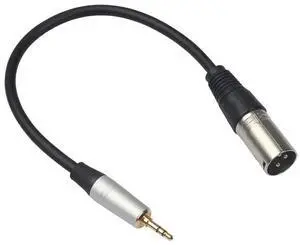 For 3.5mm Stereo Jack Plug Audio Cable 3.5mm Stereo Jack Plug to 3 Pin XLR Male Microphone Audio Cable Cord Adapter 0.3M