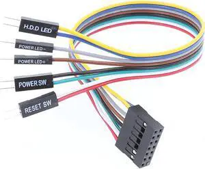 motherboard line power switch Dupont adapter cable 8Pin for ATX motherboard PC host shell front panel 20cm