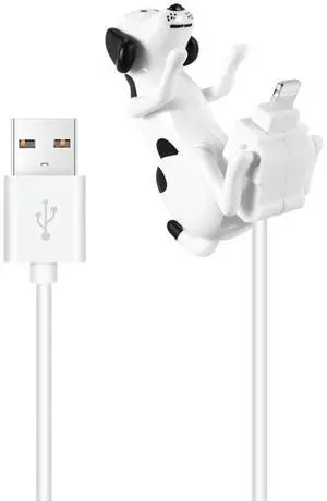 For USB Cable Funny Humping Dog Charger for 13/12/11 and More, Moving Spotty Dog Fast Charger USB Cable