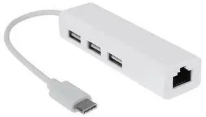 For USB-C USB 3.1 Type C To USB RJ45 Ethernet Lan Adapter Hub Cable for book PC