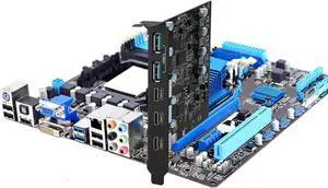 USB 3.0 PCI-e Expansion Card 5-Port(3X USB C - 2X USB A), PCI-e to USB 3.0 HUB Adapter Superspeed 5Gbps, Fits PCI Express x1, x4, x8 or x16 socket.