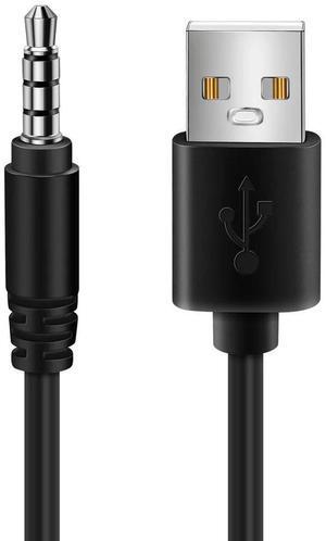 For 3.5mm Plug AUX Audio Jack to USB 2.0 Male Charger Cable Adapter Cord for Car