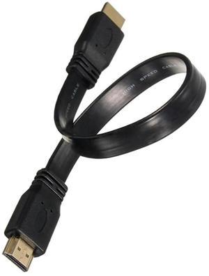 For Short Male to Male Plug Flat Cable Cord Full HD for Audio Video HDTV TV