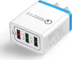3.0 Quick Fast Charger 3-Ports QC3.0 USB Wall Charger Travel Adapter Support Smart Fast Charging For Samsung Galaxy S6 Apple tablet