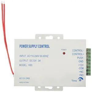 For K80 Door Access System Electric Power Supply Control DC 12V 3A Miniature Power/Electric Lock Power/Access Control System