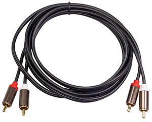 For 2RCA to 2 RCA Coaxial Audio Cable 3.5 Jack Stereo RCA Audio Cord 1M for Home Theater DVD TV Amplifier CD Soundboxc