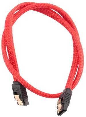 For 50CM SATA 3.0 III SATA3 7pin Data Cable 6Gb/s SSD Cables HDD Hard Disk Data Cord with Nylon Sleeved Premium Version(Red)