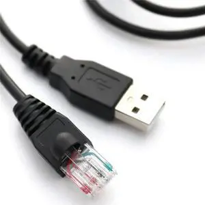 For USB To RJ50 Console Cable AP9827 for APC Smart 940-0127B 940-127C 940-0127E with Molded Strain Relief Boot,1.8M