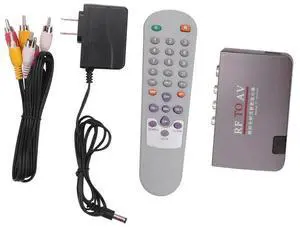 For RF to AV Converter,Channel Selector,Booster,Cable TV to Projection TV,Video Port Supports Full System AC110-240V US Plug