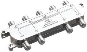 For Digital 8 Way Coaxial Cable Splitter 5-2400MHz, RG6 Compatible, Work with Analog/Digital TV Connections and Internet
